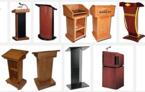 What is the benefit of using a platform or lectern?